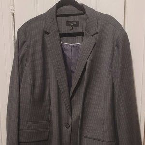 NWOT Talbots Women's Plus Size Pant Suit (Gray Pinstripe)